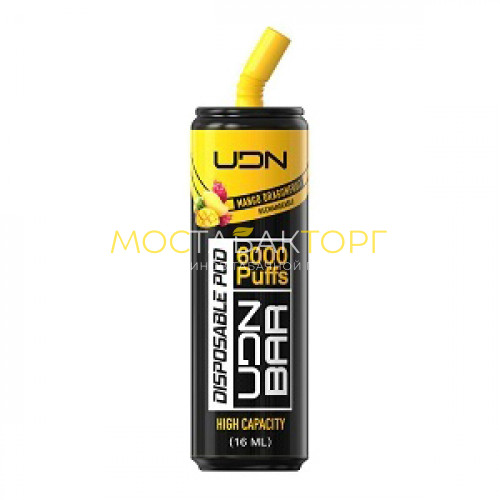 Электронные сигареты UDN BAR Mango Dragonfruit 6000 затяжек (УДН Бар Манго Драгон Фрукт)