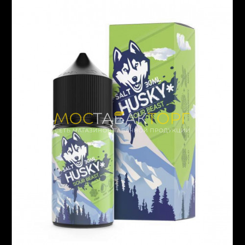 Жидкость для электронных сигарет Husky Malaysian Sour Beast (Киви клубника и мята со льдом) 30 мл 20мг