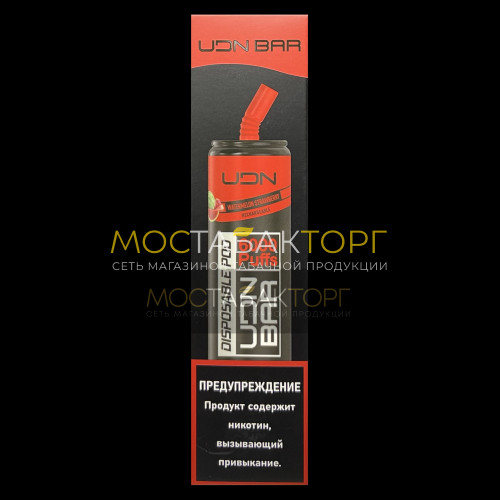 Электронные сигареты UDN BAR Watermelon Strawberry 6000 затяжек (УДН Бар Арбуз Клубника)