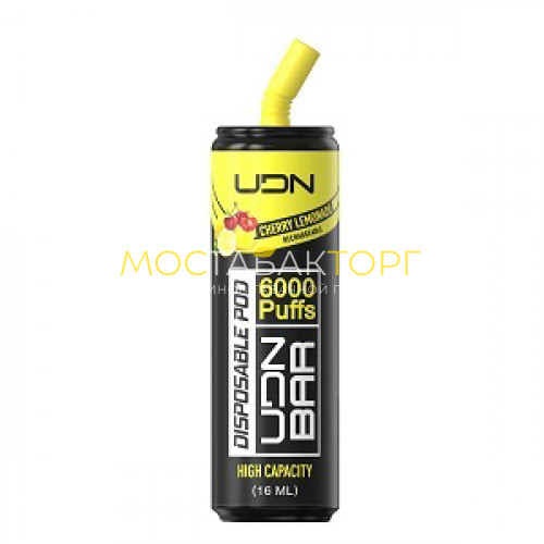 Электронные сигареты UDN BAR Cherry Lemonade 6000 затяжек (УДН Бар Вишневый Лимонад)