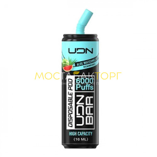 Электронные сигареты UDN BAR Aloe Watermelon 6000 затяжек (УДН Бар Алоэ Арбуз)