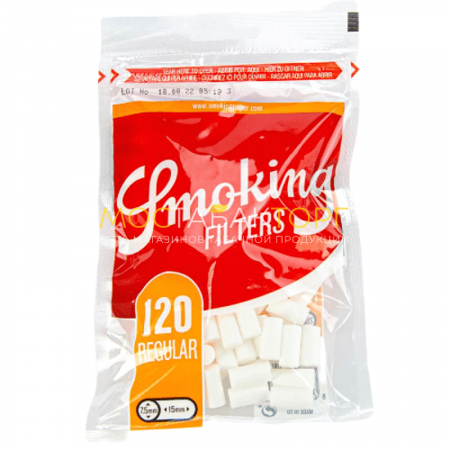 Сигаретные фильтры для самокруток Smoking Red Classic 7,5/15 мм (120 шт)