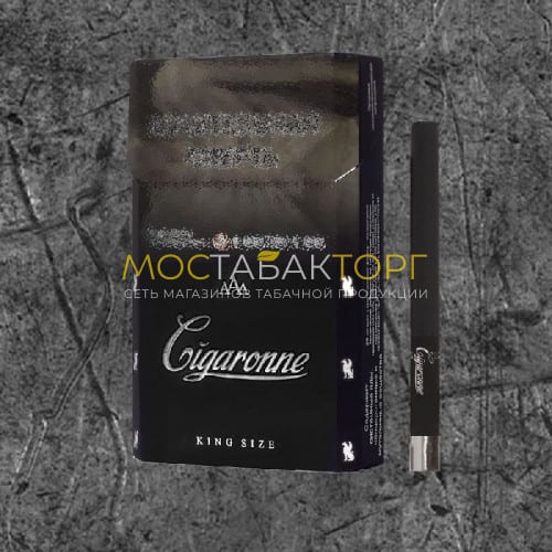 Cигареты Сигарон Кинг Сайз Черный (Cigaronne Кing Size Black 84mm)