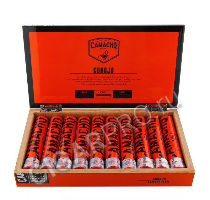 Сигары Camacho Corojo Robusto Tubos