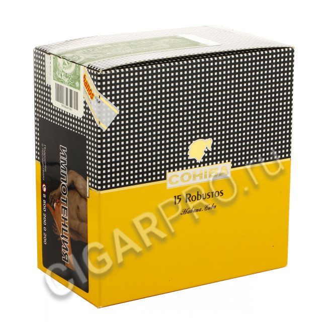 Сигары Cohiba Robustos в картонной пачке