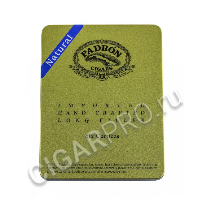 Padron Corticos Natural в металлической пачке