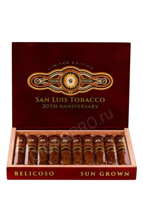 Сигары Perdomo Limited Edition San Luis Tobacco 20th Anniversary Belicoso Sun Grown