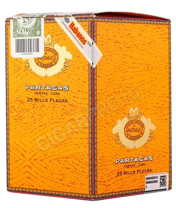 Сигары Partagas Mille Fleurs в картонной пачке
