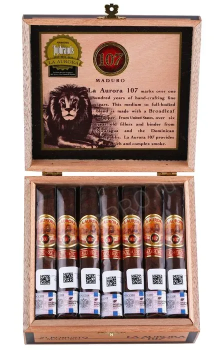 Сигары La Aurora 107 Maduro Robusto