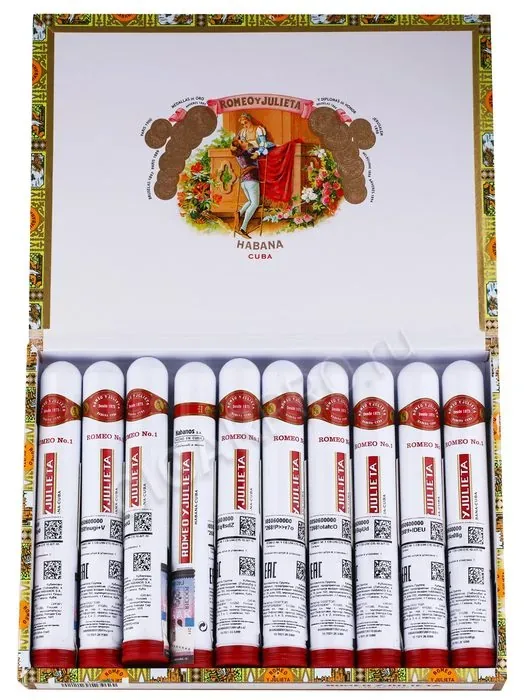 Сигары Romeo y Julieta №1 Tubos 10 штук
