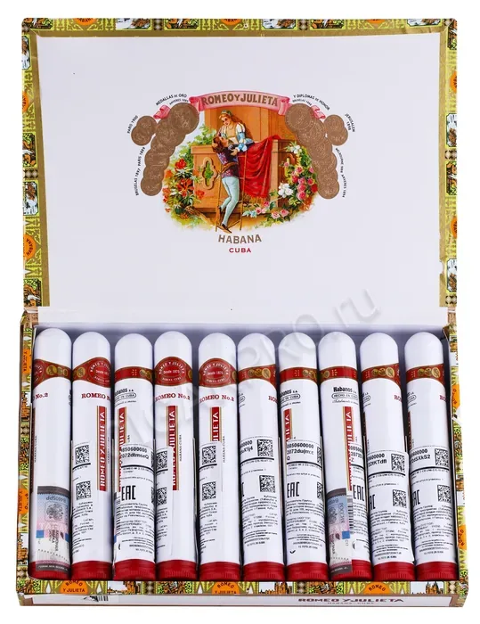 Сигары Romeo y Julieta №2 Tubos 10 шт.