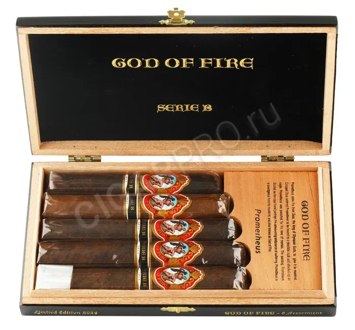 Подарочный набор сигар God of Fire Serie B SET 5 Cigars