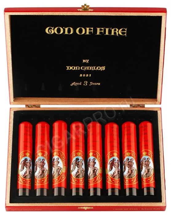 Сигары God of Fire by Don Carlos Robusto Tubos