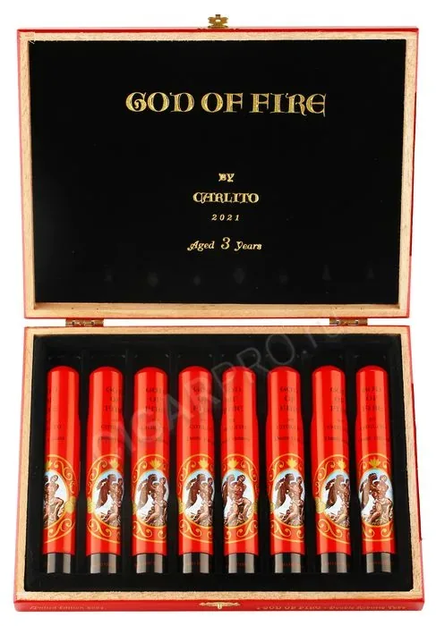 Сигары God of Fire by Carlito Double Robusto Tubos