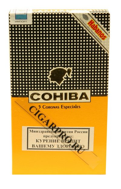 Cohiba Coronas Especiales в бумажной упаковке