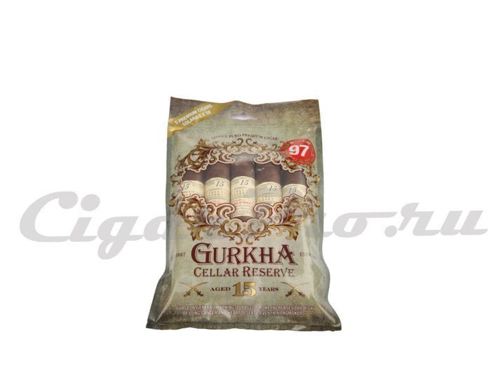 Подарочный набор Gurkha Cellar Reserve Aged 15 Years Solaro Double Robusto