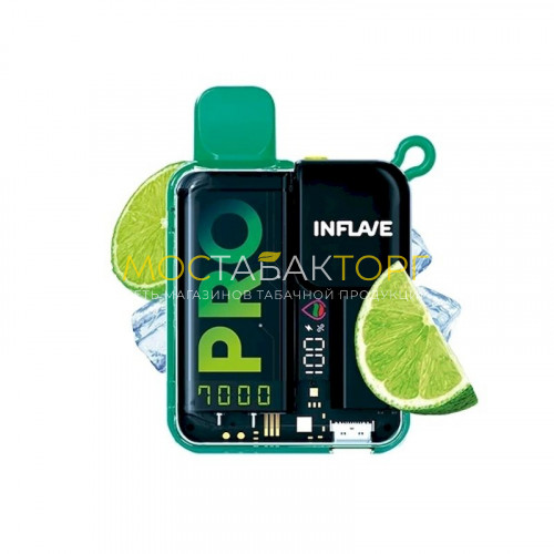 Электронные сигареты Inflave Pro 7000 затяжек - Свежий лайм