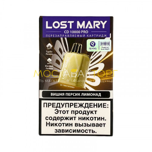 Сменный картридж Lost Mary Pro CD 10000 - Вишня персик лимонад