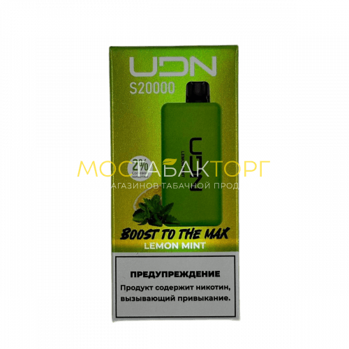 Электронные сигареты UDN S 20000 Лимон мята 2%
