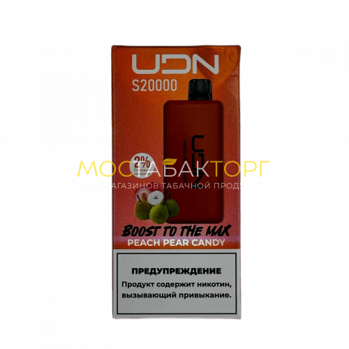 Электронные сигареты UDN S 20000 Персик груша конфеты 2%
