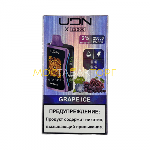 Электронные сигареты UDN X 25 000 Виноград лёд